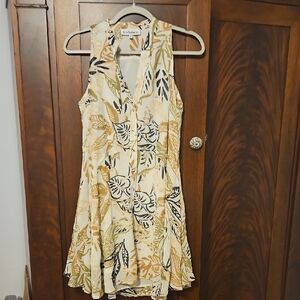 En Saison - Women's Tropical Print Mini Dress
